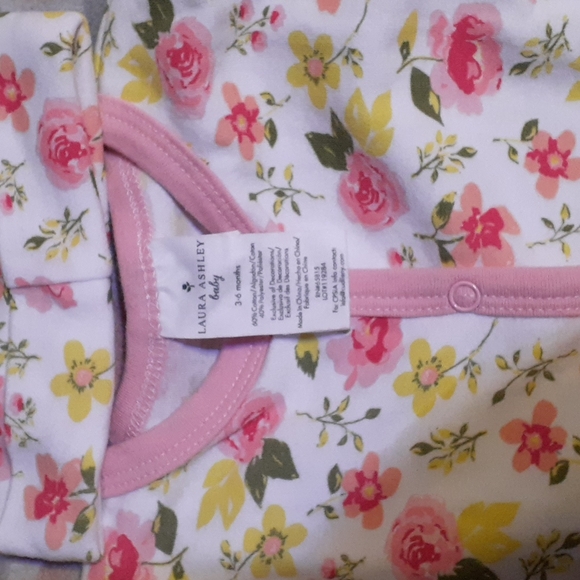 Laura Ashley baby 3-6 m baby onesie 2 pc set - Picture 3 of 4